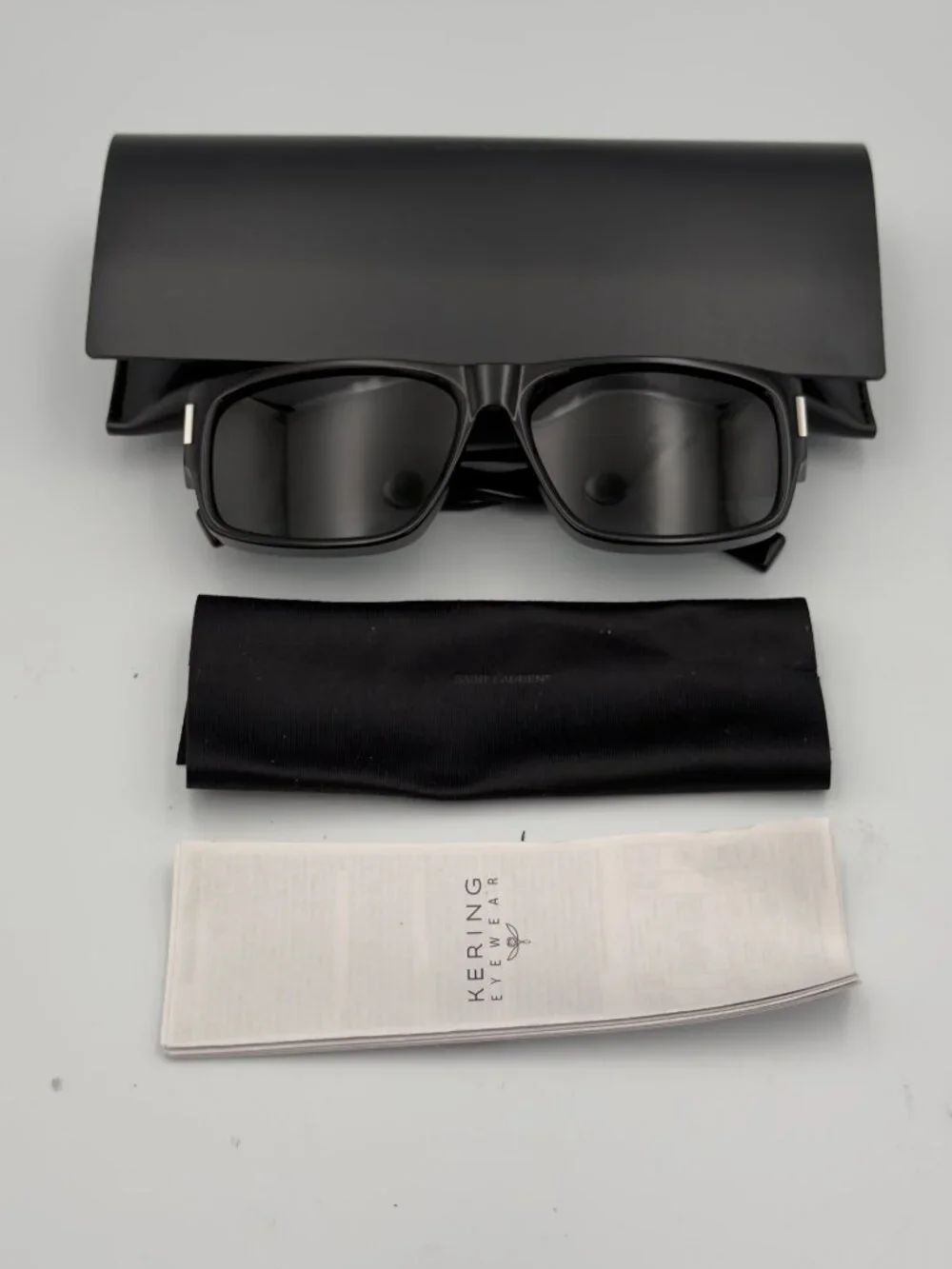 Saint Laurent SL 689 001 Black Sunglasses 59mm YSL New